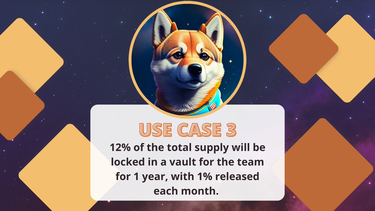 Cosmo_doge_MEME's tweet photo. ๐๐ #CosmoDoge Use Case 3:
๐12% of the total supply will be locked in a vault for the team for 1 year, with 1% released each month.
This ensures the team stays motivated to make the project thrive while safeguarding investors' interests! ๐ถ๐ก๏ธ
#BSC #MemeCoin #TeamLockup ๐๐ช https://t.co/h1vOUnAEhP
