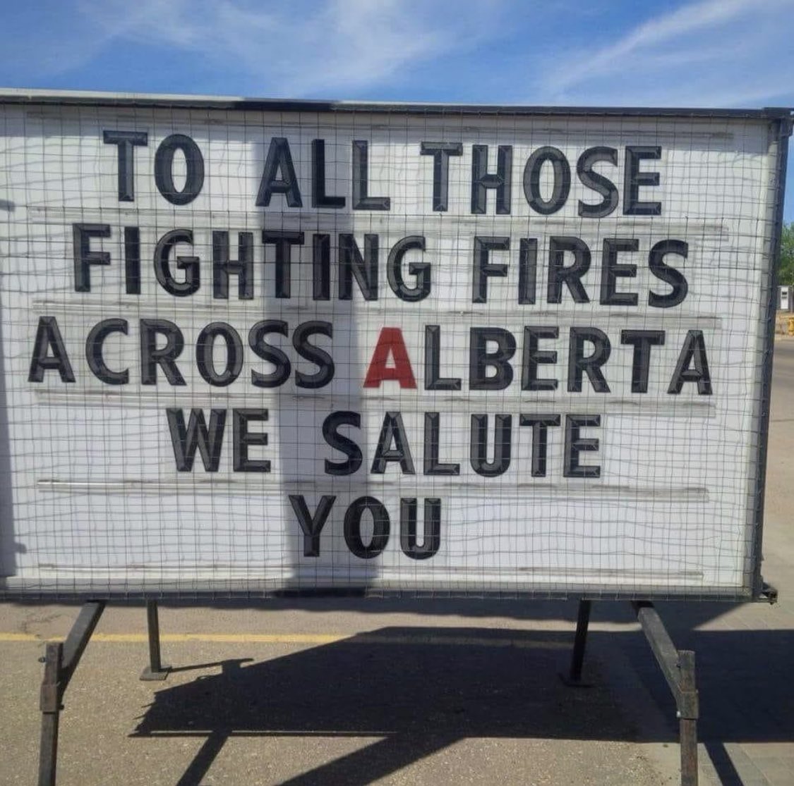 So many fire fighters &amp; other volunteers tirelessly working to save communities! 
WE SAULTE YOU, our unsung heros!