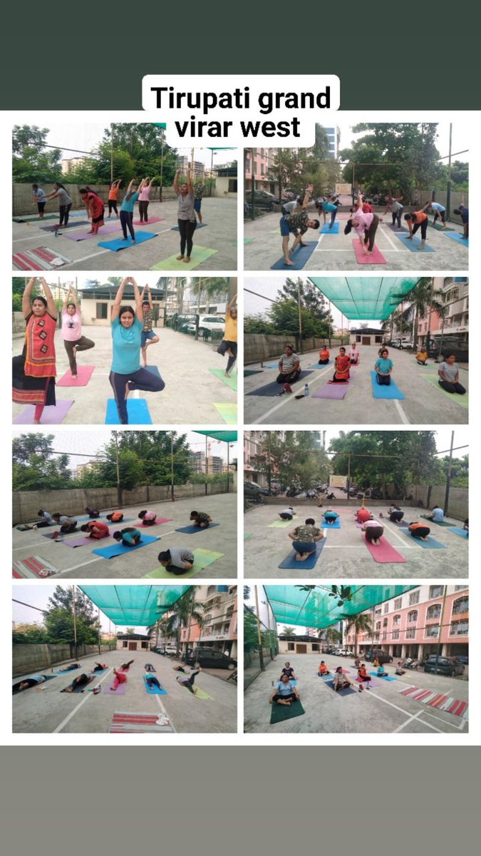 निशुल्क योग क्लास तिरुप  ग्रांड तिरुपति नगर फेस -१ विरार वेस्ट