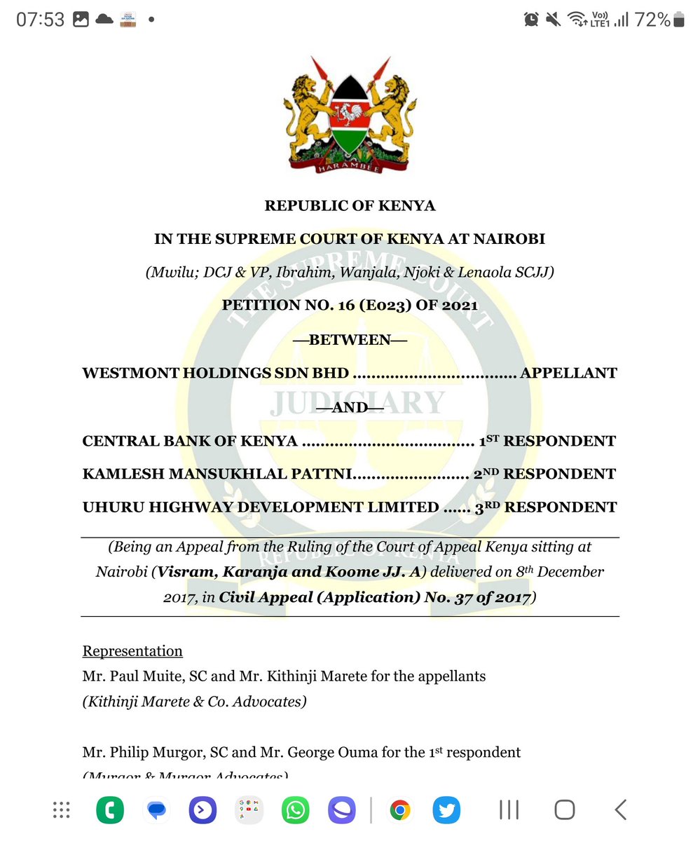 ahmednasirlaw's tweet photo. Supreme Court ruled unconstitutional any requirements that a party deposits money or cost as "condition precedent" before the hearing of his case. Parliament shouldn't legislate the requirement in the budget bill that one deposits 50% of the dispute sum before the tax tribunal hears the case.