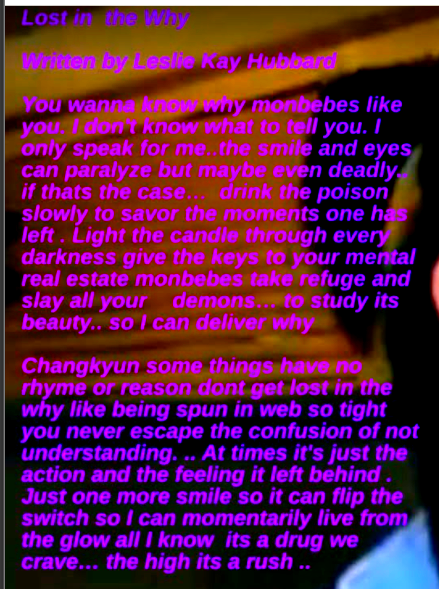 REDCHERRIES356's tweet photo. i wrote this when Changkyun asked a monbebe why she liked him  its called "Lost in the Why" i finally got the shade right to read it better .. and my tattoo i got  of "you should never let the sunrise squander"from Horizon it saved me from  darkness  
@OfficialMonstaX https://t.co/Vds1rj5lq1