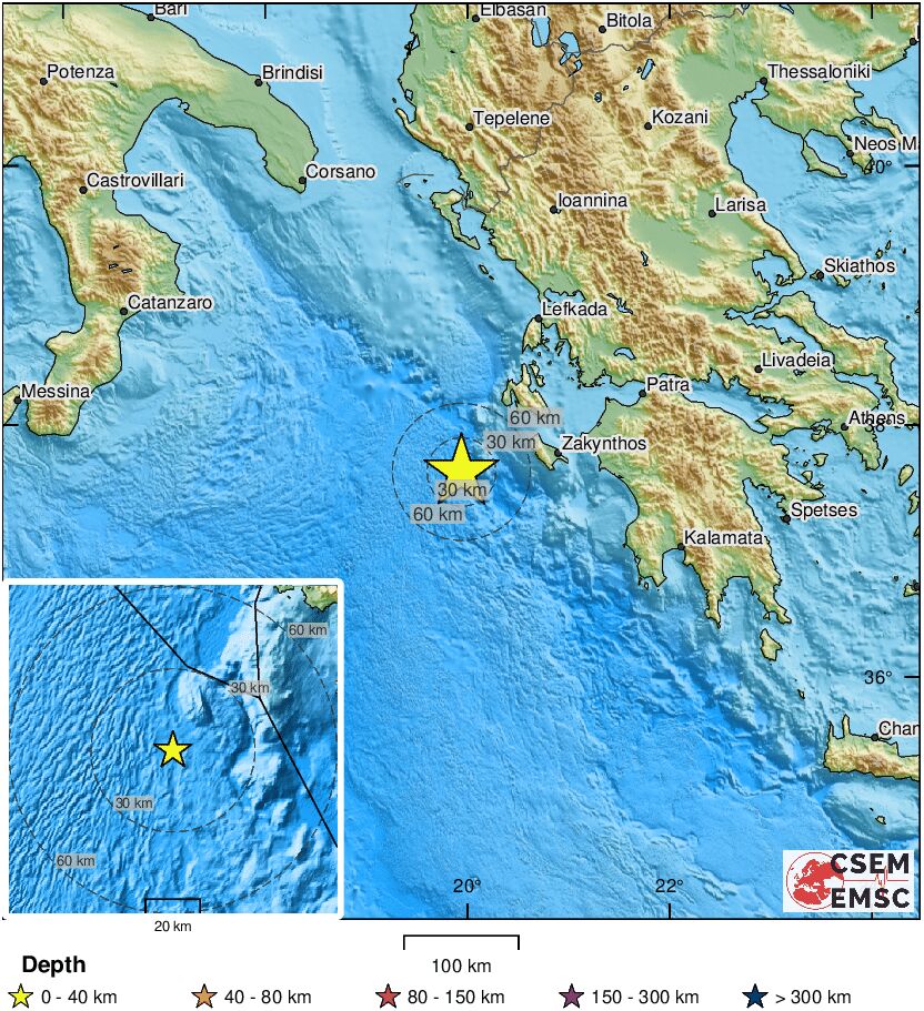 Earthquake today zante