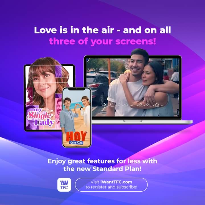 ALTiWantTFC's tweet photo. Feel your heart skip a beat. Binge-watch romantic dramas on iWantTFC up to 3 screens at the same time with the new Standard Plan! Subscribe for as low as US $4.99!
SIGN UP NOW👉 https://t.co/huGj3H4QAi
Available only for users outside PH. #Glorious #TheSingleLady #HoyLoveYou https://t.co/9zb4bJ5oE4