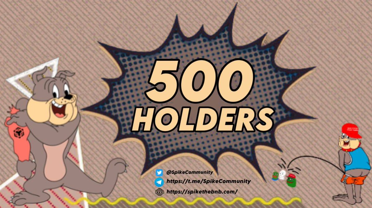 SpikeCommunity's tweet photo. We just hit over 500 holders! Here we goo!
Make Dogs Great Again!

@BSCGemsAlert @elonmusk @DoxxedChannel @Achilles1089 @StonkyGems @CRYPT_BOSSY @CoinMarketCap @DEXToolsApp

#MDGA #MMGA #BSC #DOGE #SHIBA #SHIBARMY #SPIKE https://t.co/BUQwKLpbwV