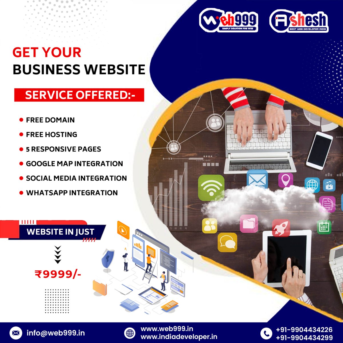 inweb999's tweet image. Boost your business with a professional website! 🚀 Let our expert team in India handle your website development needs and take your online presence to the next level. 💻 #BusinessWebsiteDevelopment #IndiaWebDevelopment #OnlinePresence #BoostYourBusiness