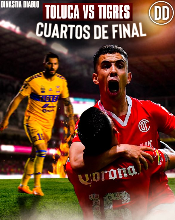 RIVAL CONFIRMADO 🔥😍👹 

Toluca enfrentará a Tigres en los cuartos de final. 
¡VAMOS, TOLUCA! 👿
