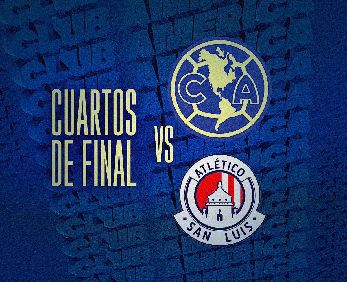 CFAmericainfo's tweet photo. Nos toca vs San Luis! Probablemente será Miércoles el partido de ida y se cierra en el Azteca el Sábado !

Vamos América! https://t.co/iAZOKY7Wk2