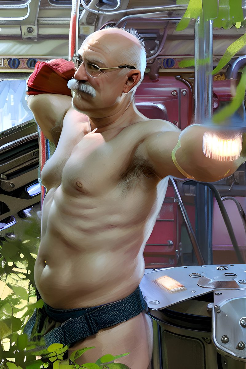 HairyGrandpas's tweet photo. Truck driver and a mustache https://t.co/iqdotl7u2k