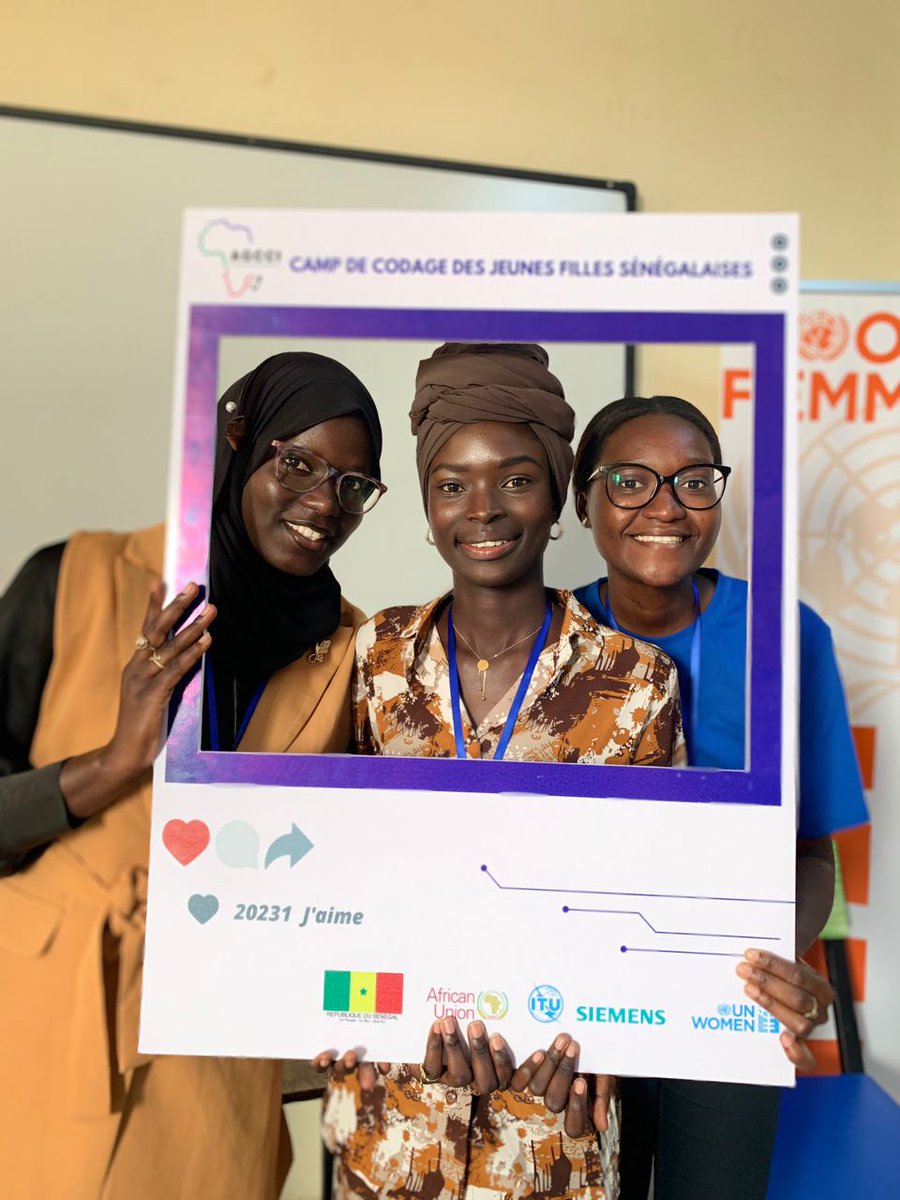 AGCCIAfrica_1's tweet image. Excitement in the air at our camp in #Senegal as we kick off the second week!👩🏽‍💻 The smile on our campers&apos; faces are contagious as they look forward to learning new skills and conquering new challenges. Here&apos;s to another week of growth, empowerment, &amp;amp; fun! #Sheleads #GirlsCanCode