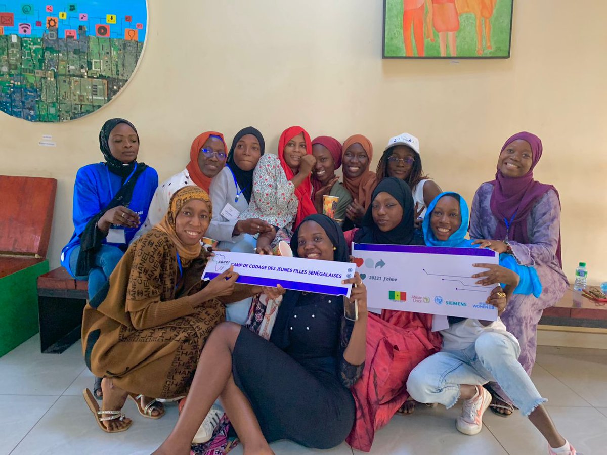 AGCCIAfrica_1's tweet image. Excitement in the air at our camp in #Senegal as we kick off the second week!👩🏽‍💻 The smile on our campers&apos; faces are contagious as they look forward to learning new skills and conquering new challenges. Here&apos;s to another week of growth, empowerment, &amp;amp; fun! #Sheleads #GirlsCanCode