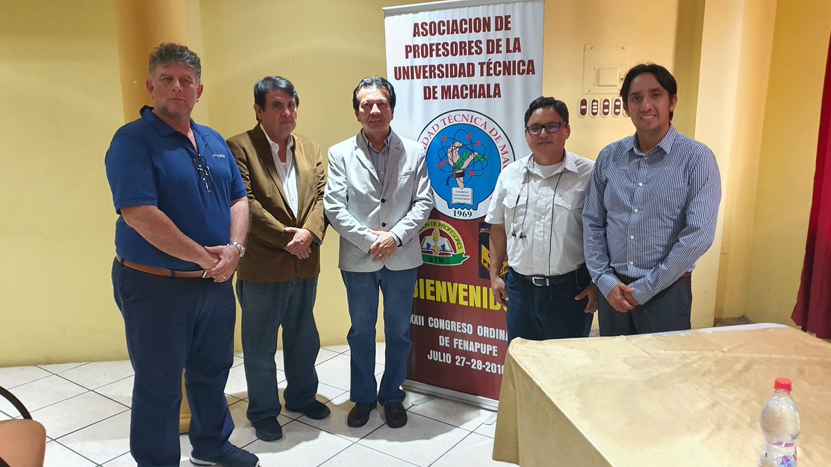 Profesores de APESPOL asistieron a segundo congreso de la FENAPUPE, en Mach
