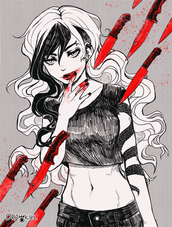 「Drop something red from your gallery! 」|DrawKill 🩸🩹のイラスト