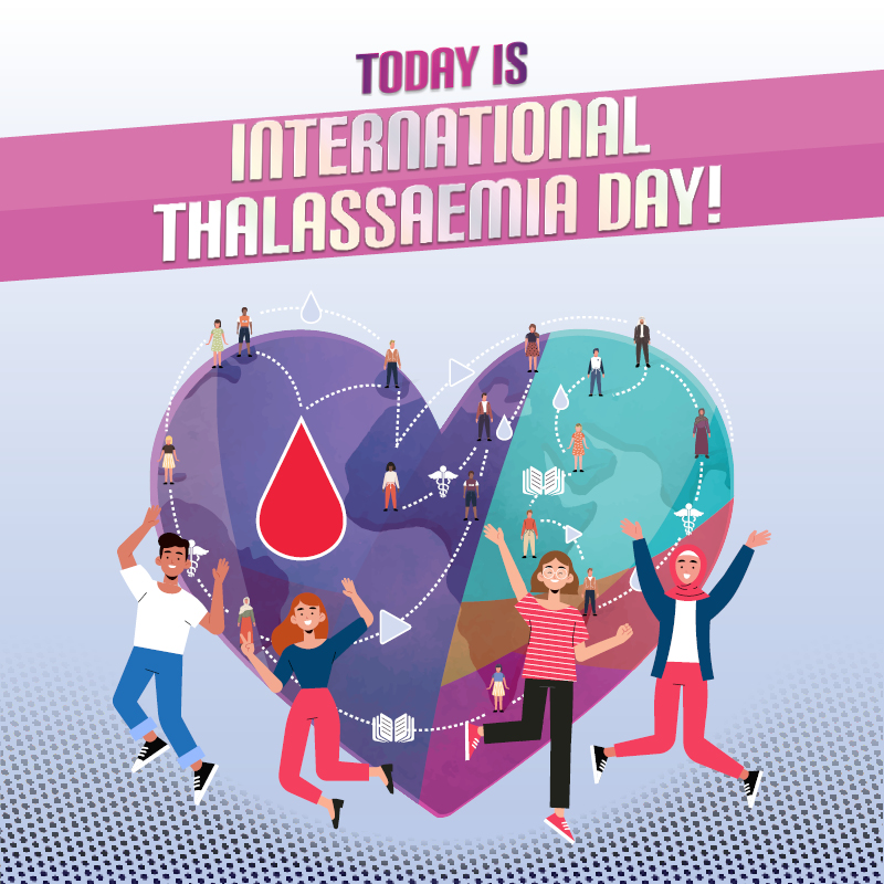 Today is #InternationalThalassaemiaDay! 🙌

Today we unite the global #thalassaemia community.
Today we raise #awareness.
Today we call for #fairness.
Today we inspire #change.

Because together we are stronger! 💪

 🔛 thalassaemia.org.cy/itd2023/

#BeAwareShareCare #ITD2023 #8May