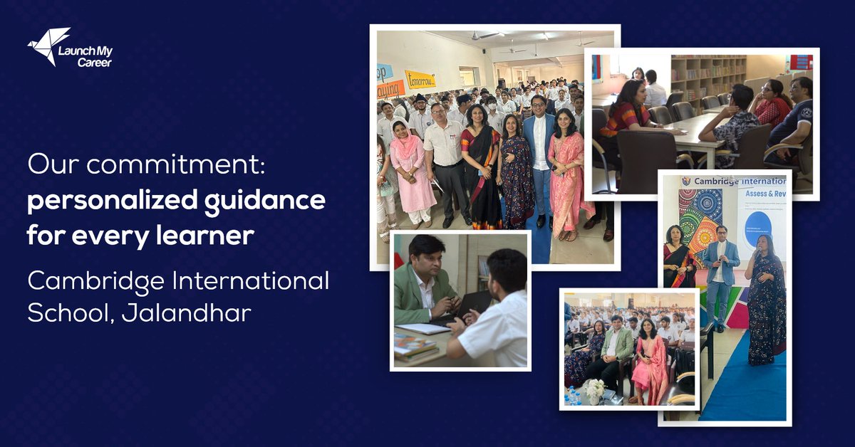 Preparing learners for a future of endless possibilities! We recently held a successful student orientation program at Cambridge International School, Jalandhar, for students of grades 11 &amp; 12, where our experts provided invaluable guidance on stream selection &amp; subject choices.