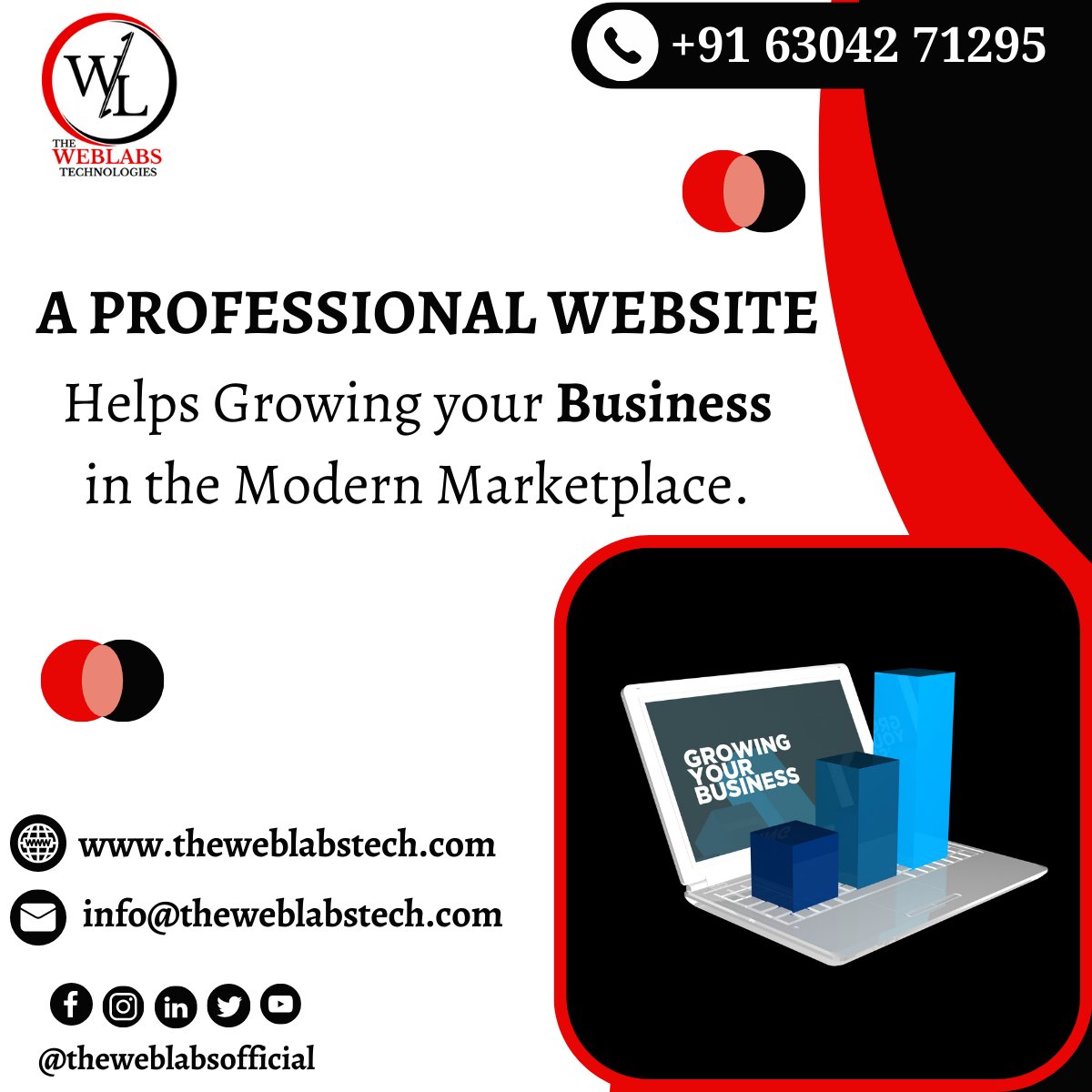 TheWebLabsTech's tweet photo. A PROFESSIONAL WEBSITE
Helps Growing your Business in the Modern Marketplace.
Contact Us:
📷+91 63042 71295
📷https://t.co/KJqO65MxB3
📷 info@weblabstech.com
#theweblabstech #guntur #socialmedia #digitalmarketing #theweblabstechnologies #business #brand #businessprotocols https://t.co/nquTushYXj