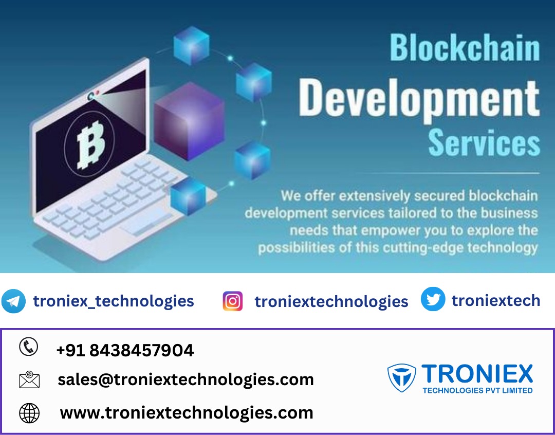 Troniextech's tweet image. #blockchaindevelopment #blockchaindevelopmentservices #blockchaindevelopmentcompany #blockchaindeveloper #blockchaindevelopments #blockchaindevelopementandconsulting