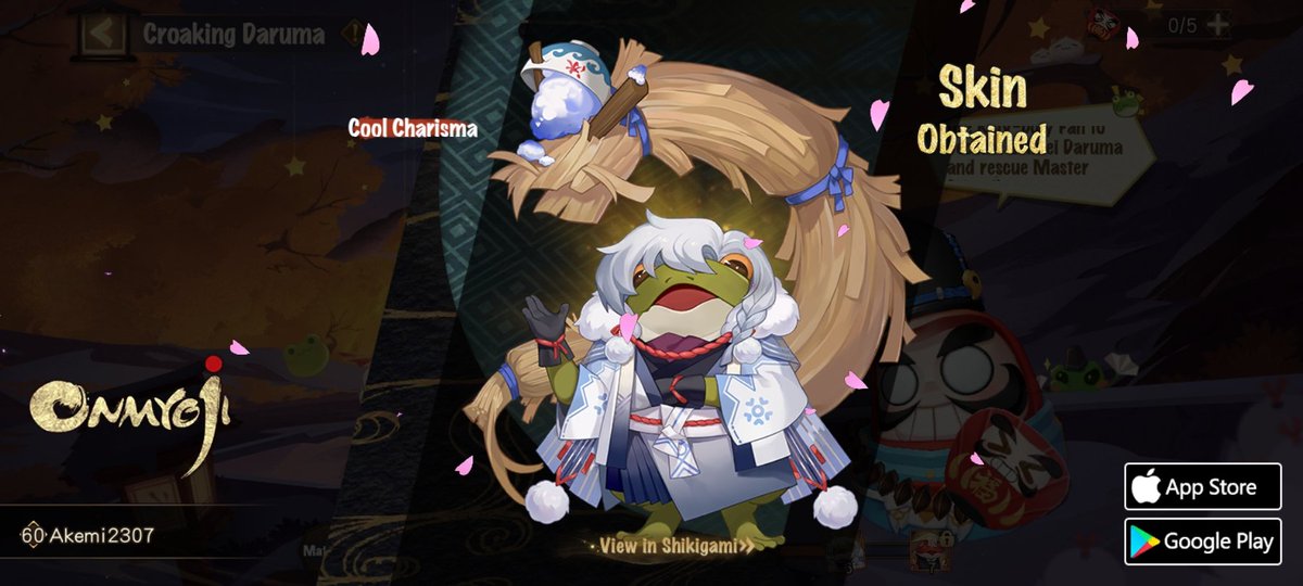 Bi674's tweet photo. #Onmyoji# I got a brand new rare skin! Check it out and try your luck! https://t.co/OWXdR6GXjm
