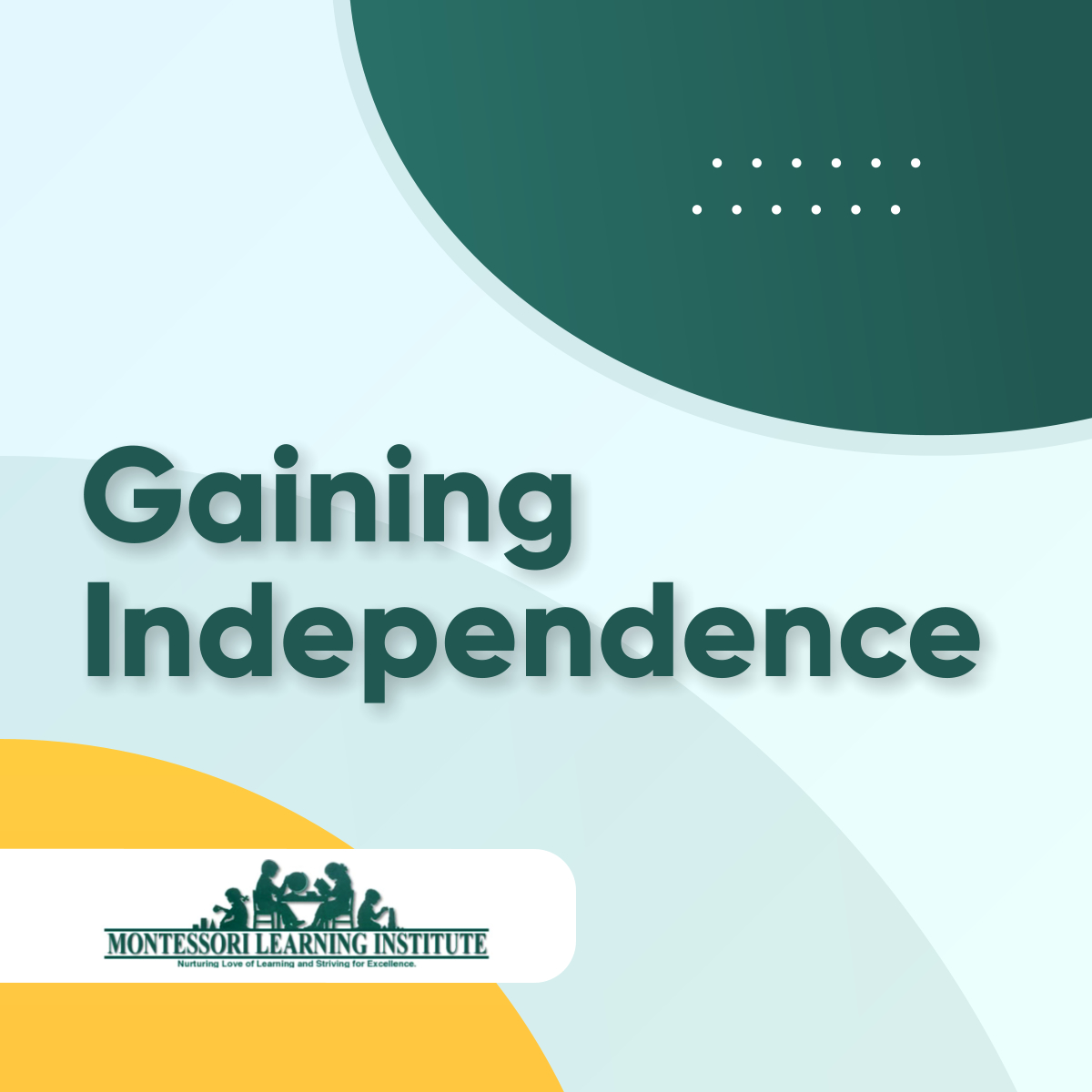 The idea of Montessori education is to let kids develop their independence. Children gain strong self-reliance when making decisions and assuming responsibility for their learning decisions.

#Preschool #GainingIndependence #HoustonTX