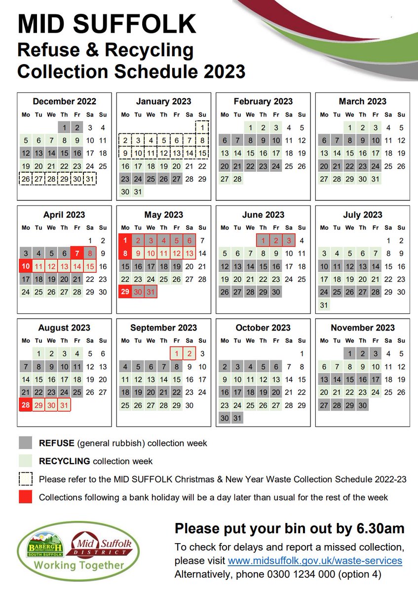 Mid Suffolk District Council on Twitter "Quick reminder that your bin
