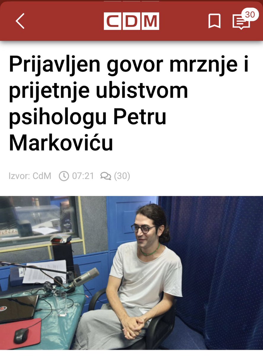 Stop nasilju, prijetnjama, mizoginijama, seksizmima, stop primitivizmu! Puna podrška vrsnom intelektualcu, ovom mladom čovjeku i mom prijatelju Petru. Nadležni nasilnike da privedu pravdi.