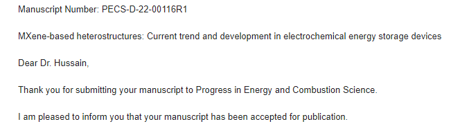 ihussaintoori1's tweet photo. Our article, ''MXene-based heterostructures: Current trend and development in electrochemical energy storage devices'' has been accepted n Progress in Energy and Combustion Science, IF 35.3
#Mxene #phdlife #phdchat #AcademicChatter #AcademicTwitter #phdvoice #phdfriend #research https://t.co/dOgRGvAiSc