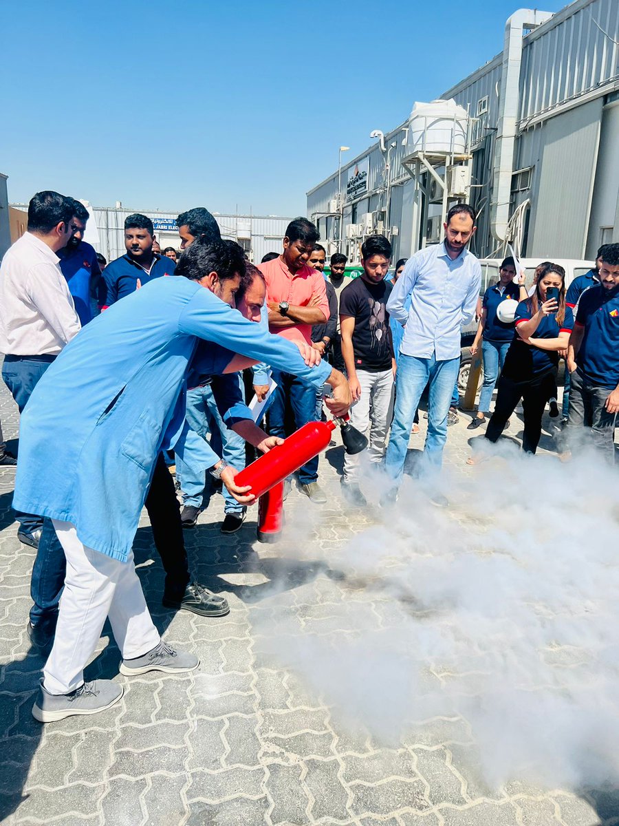 WimpeyLab's tweet photo. Our QHSE department at @WimpeyLab conducted successful annual fire smoke drills in Dubai & Abu Dhabi. Our commitment to safety is unwavering and we'll continue to prioritize our employees and the environment's safety. #SafetyFirst #QHSEcommitment #FireDrillSuccess #SafeWorkplace https://t.co/gHSHUnMDsK