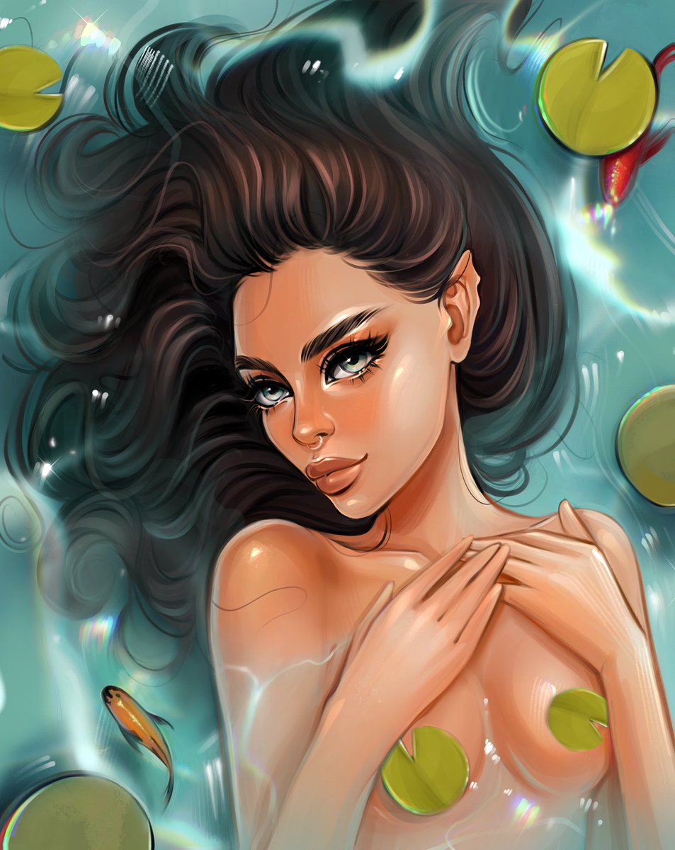 pilnikova_art's tweet photo. Challenge 🧜‍♀️ #mermay2023 started this month, as part of this challenge I want to share with you my favorite water illustrations, which one do you like best?🥰

The first illustration is sold, 2 is waiting for its owner😊
#mermay #NFTCommunity #nftart https://t.co/OOmFsyRGEp