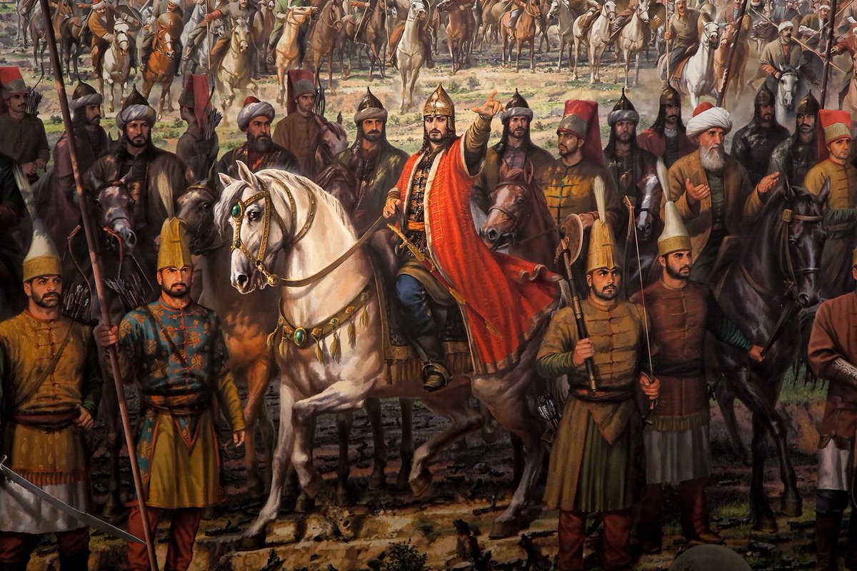 Ancestroy's tweet photo. Did you know that when the Ottomans conquered Constantinople in 1453, they also brought with them their own elite unit of soldiers, known as the Janissaries, who were trained to be loyal to the Ottoman sultan above all else? #Constantinople #OttomanEmpire #Janissaries https://t.co/WCR6vO2DBd
