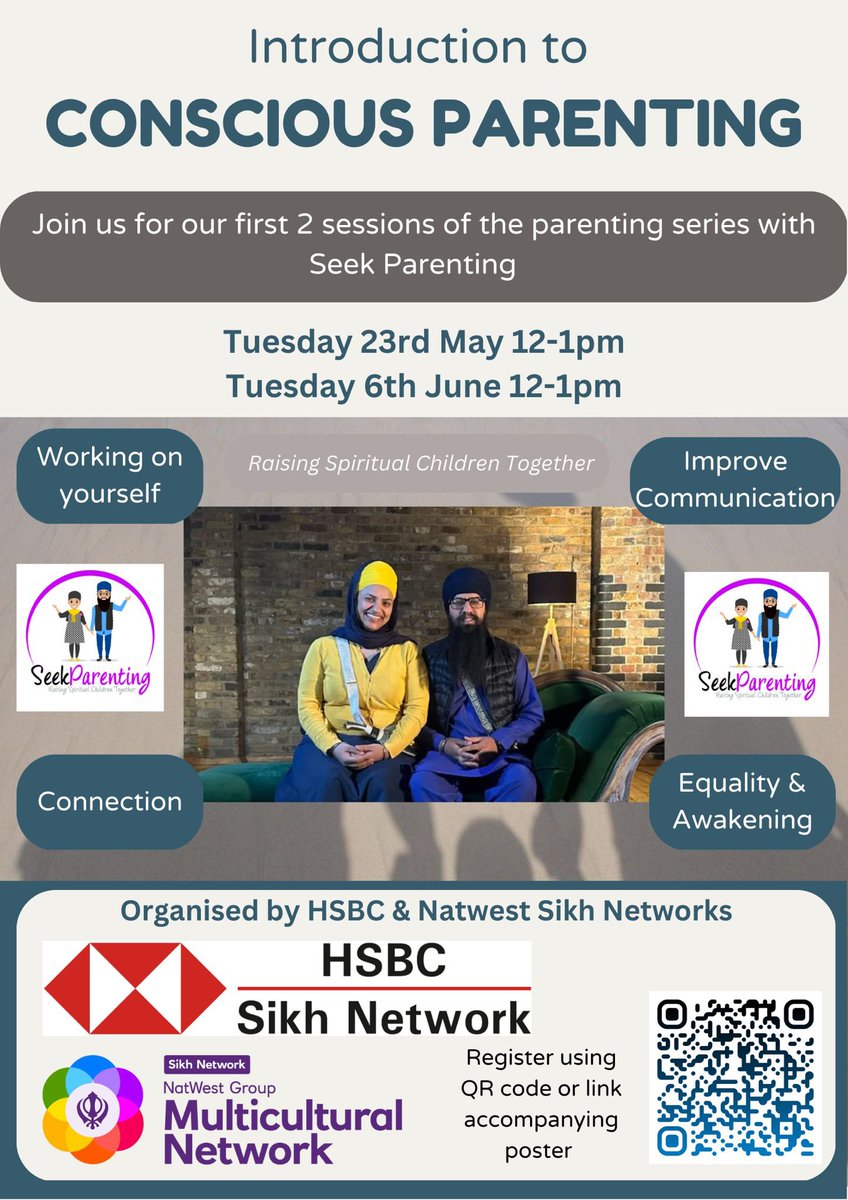 An amazing workshop, hosted by HSBC Sikh Network - link to join 👇🏽

hsbc.zoom.us/webinar/regist…

#consciousparenting #sikhparenting