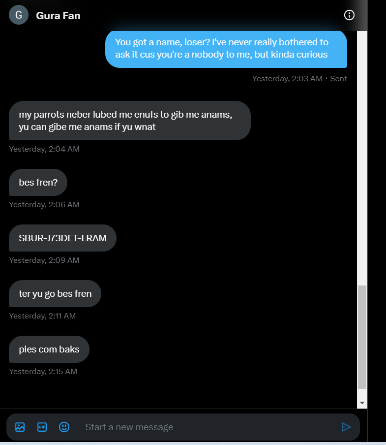 Makkiiro41's tweet photo. So desperate to talk to me, this retard knows money is the only way to get my attention. Don't try the pin, already redeemed it, haha. 

findom scamfetish 2dfd 2dfindom animefindom catfishfindom animecatfish https://t.co/xWNRmIEB1a