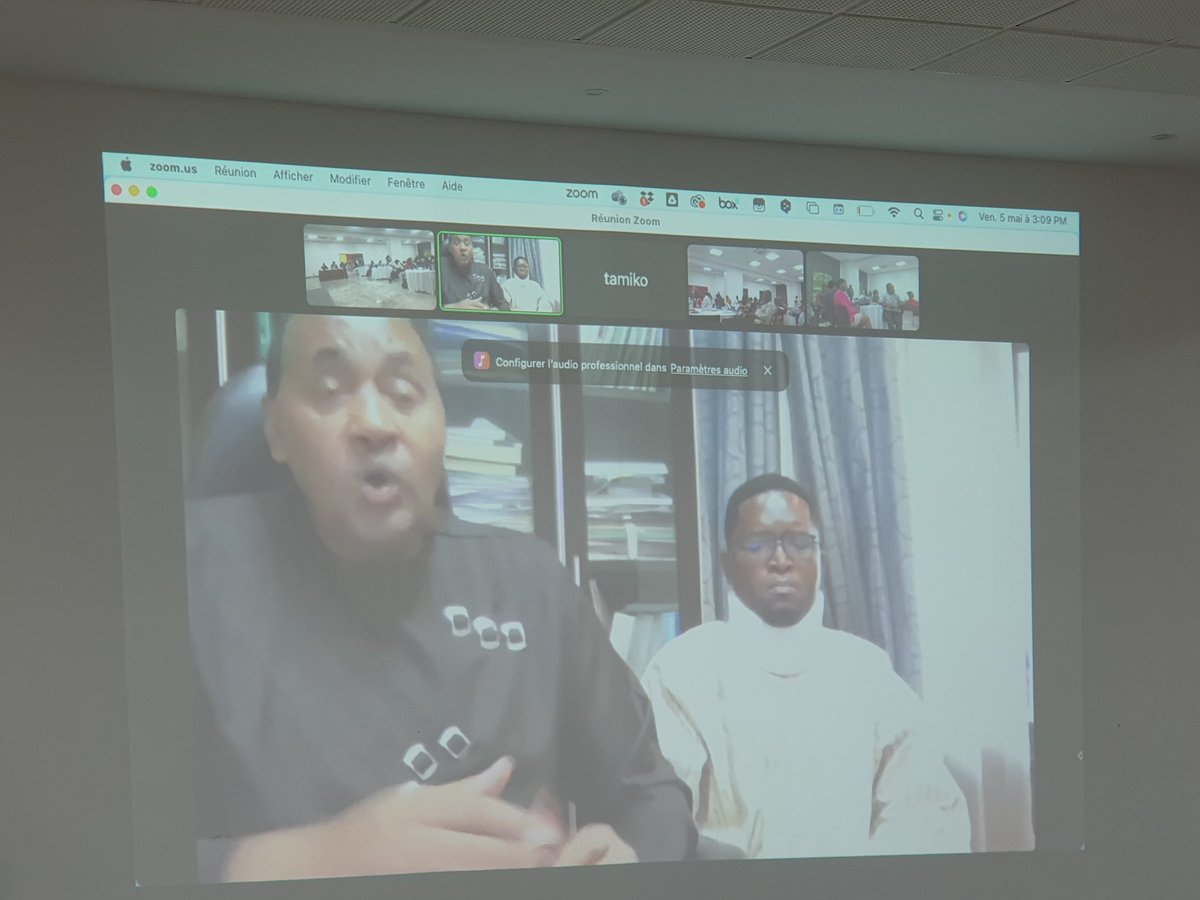 whocmr's tweet photo. 5 mai, clôture de la JORle en ligne et sur site. Depuis Yaoundé le Représentant de l'OMS,  accompagné du chargé de l'initiative globale santé pour la paix/AFRO.A Douala au podium de clôture DLM et OMS. Recommandations sur 13 domaines
#WHO #MinsanteCMR https://t.co/aoUvzd22zS