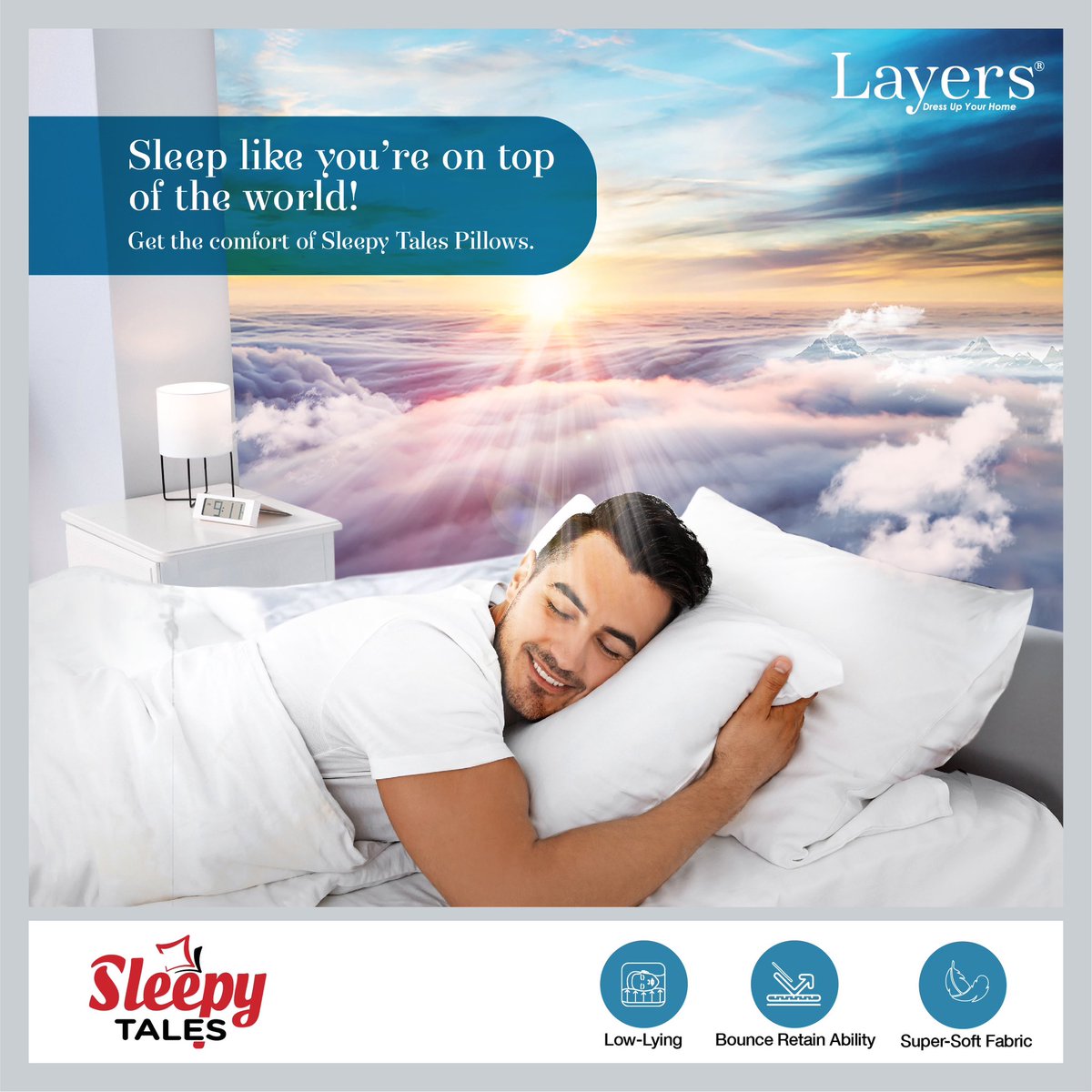 Dress up your space with the comfort of feather-soft pillows. Try out Sleepy Tales pillows from Layers, a joy to experience.
#Softpillows #pillowrange #newcollection #SleepyTalesPillows #comfortable #Bedsheets #Towels #pillows #comforters #dohars #DressUpYourHome #Layers