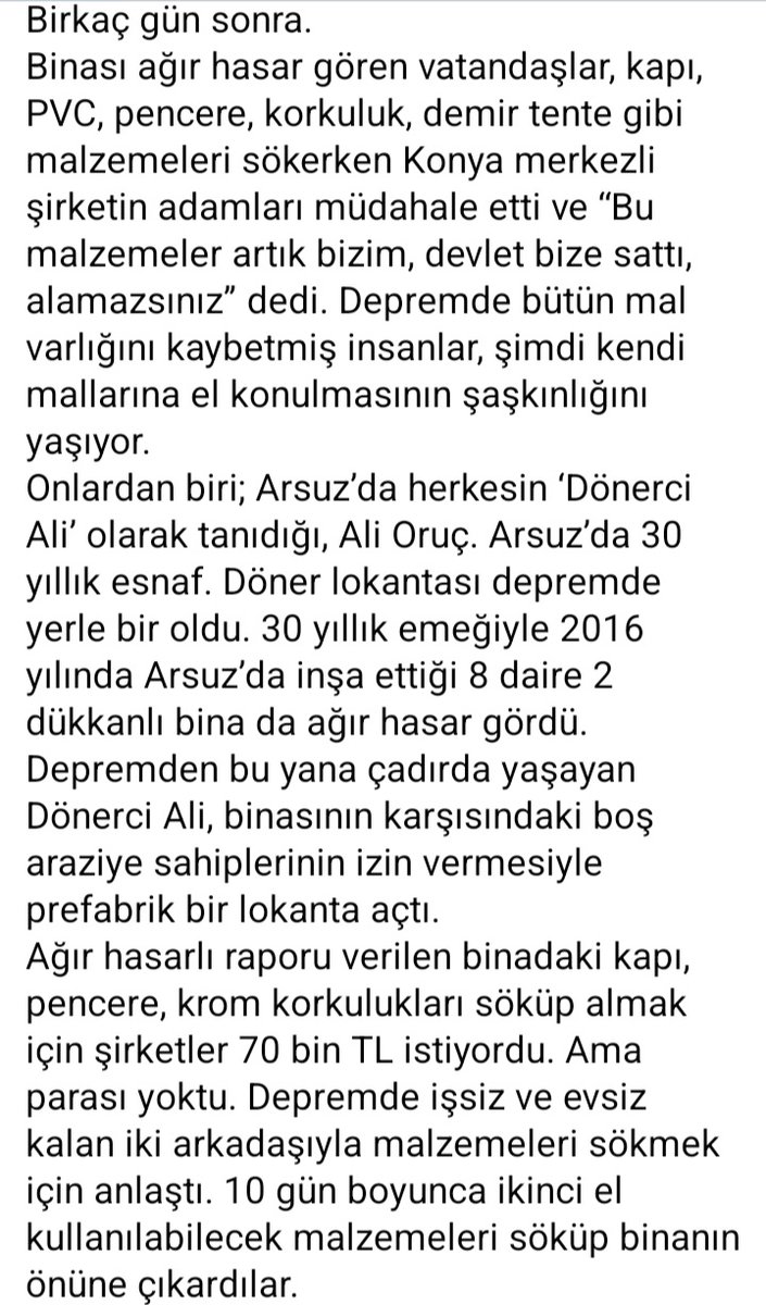ADA_3433's tweet photo. Yerel gazeteci bir arkadaşım enkazlarla ilgili bir yazı kaleme almış.Enkazlar İHALE edilirken nasıl ediliyormuş OKUYUN görün bakalım! https://t.co/RJJYHoUiPZ