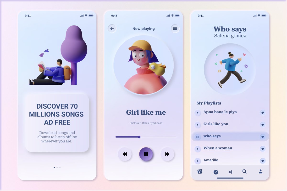 allgoodtime09's tweet image. #DailyUIDesign a music player with #figma #day09 #UIUXDesigner #dailyui #uidesign #uiux #ui #ux #uxdesign #uiuxdesign #womenintech #dailydesign #100DaysOfCode #design #figma #figmadesign #userinterface #designthinking #usability #interactiondesign  #appdesign #productdesign