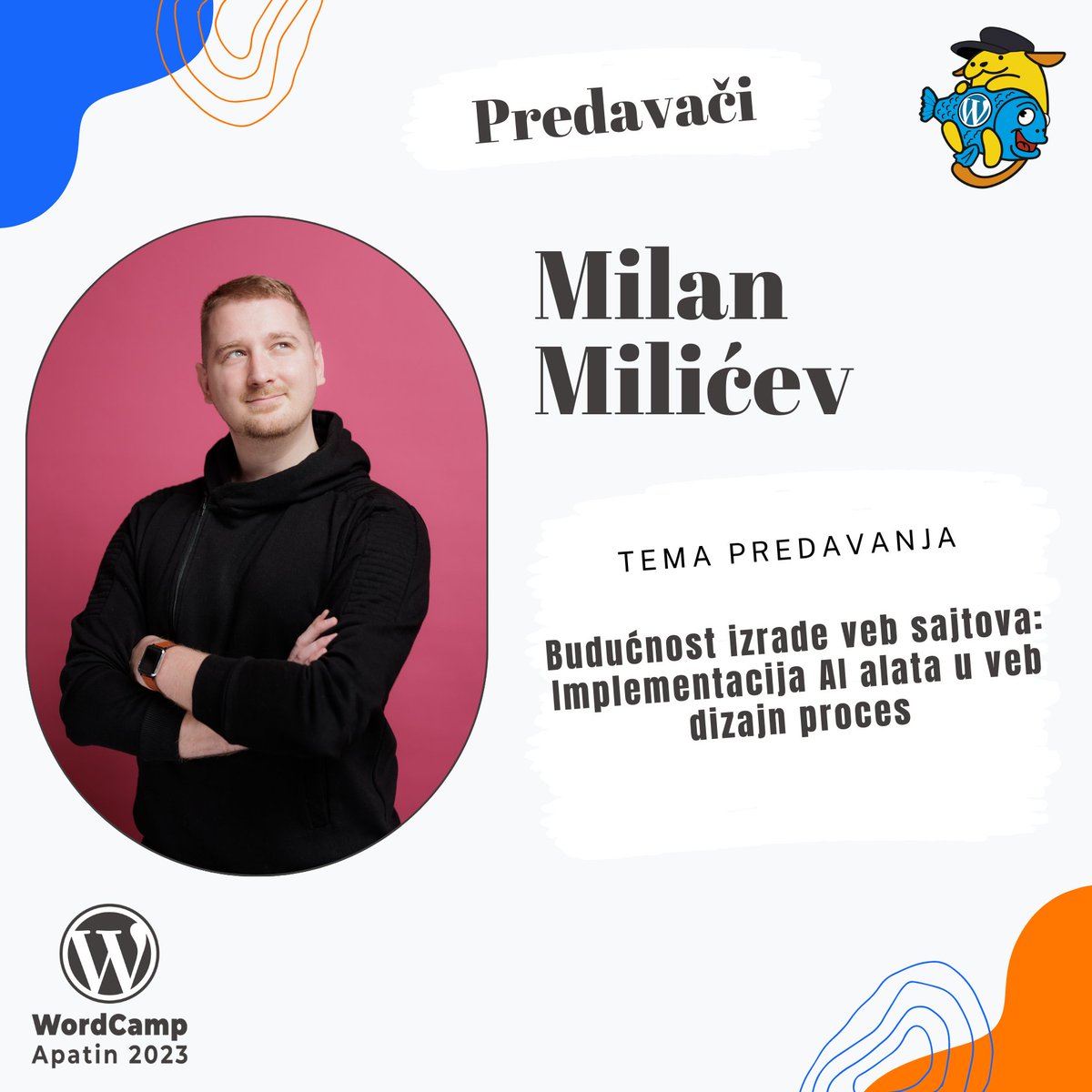 Milan Milićev je veb dizajner sa preko 15 godina iskustsva. Iskustvo je  sticao u radu u nekoliko digitalnih agencija, kao i u Product Marketing  Timu Elementora.

Više o Milanu i temi koju će predstaviti apatin.wordcamp.org/2023/speaker/m…