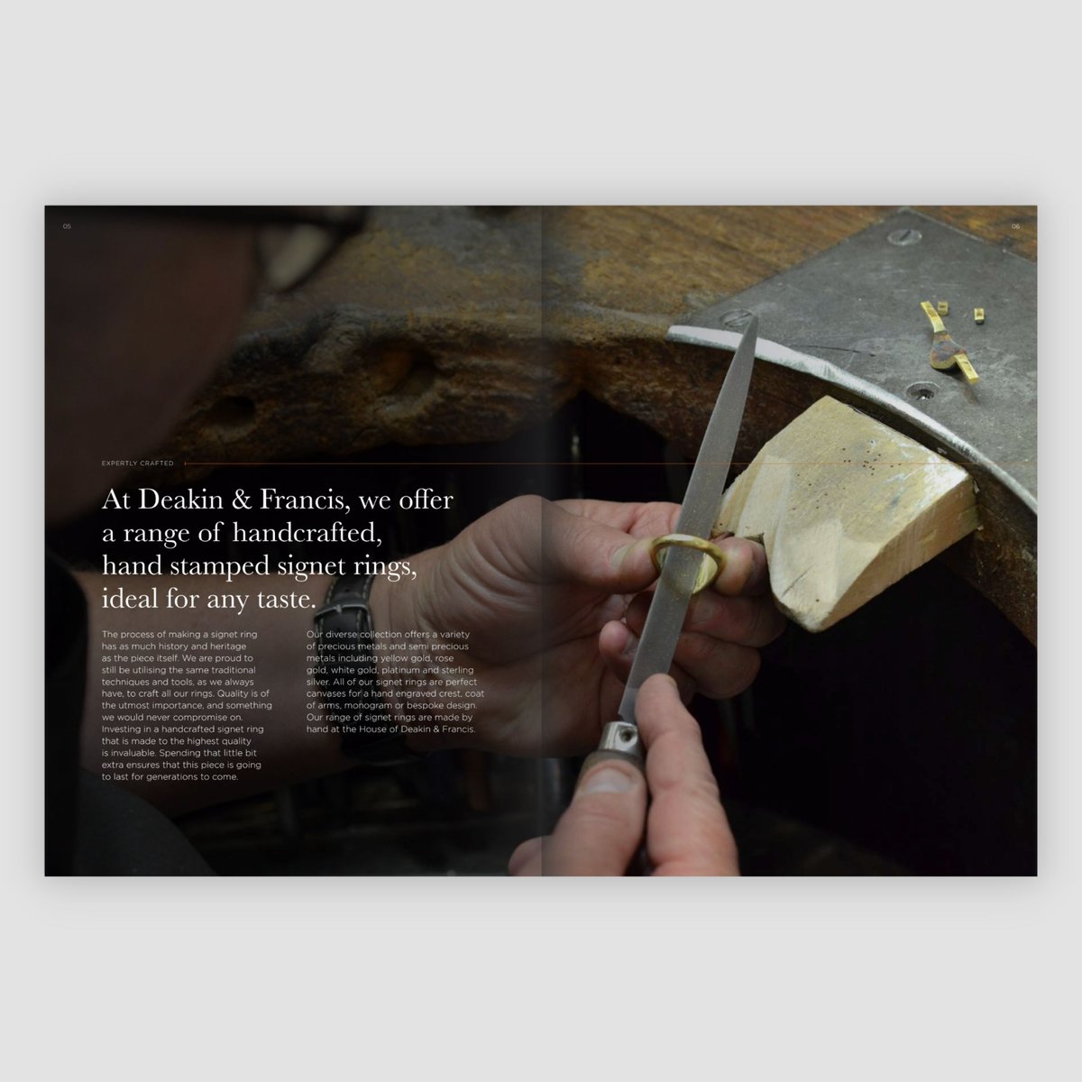 deakin_francis's tweet image. We are pleased to announce the release of our latest signet ring booklet, now available for download via this link: bit.ly/42gOcNz 

#DeakinAndFrancis #SignetRing #LuxuryJewellery #CustomisableJewellery #personalisedsignetring #goldsignetring