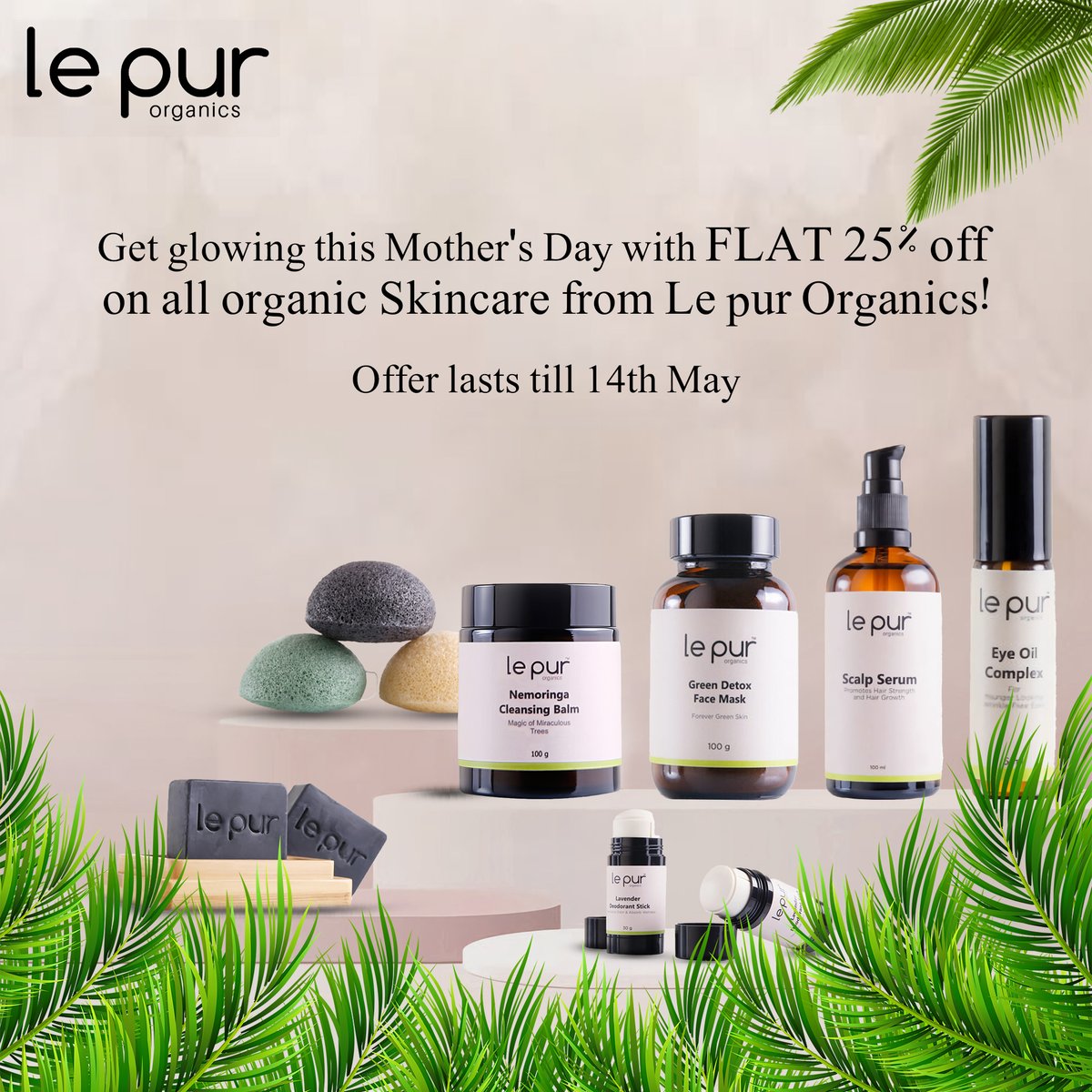 Mother`s Day offer: Flat 25% off and Special Gift with your purchase.
#LePurOrganics

Order Now!
lepurorganics.com

#skincareproducts #naturalskincare #skincare  #beauty #organicskincare #naturalproducts #doublecleansing #naturalskincareproducts  #naturalcleansing