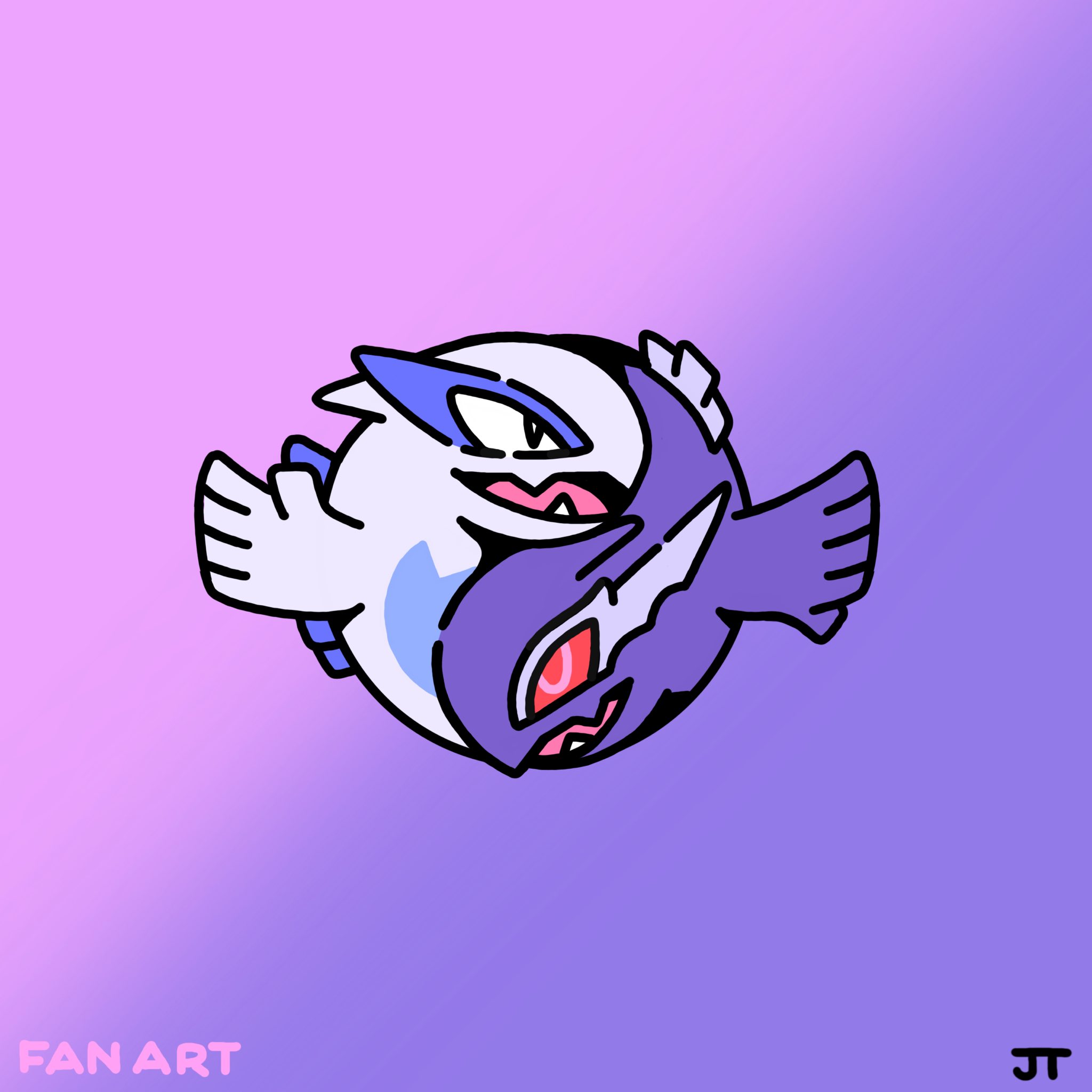 Pokébip on X: Fan Art de Lugia et Lugia Obscur (XD) par @JamesTurner_42  (ex Game Freak) !  / X