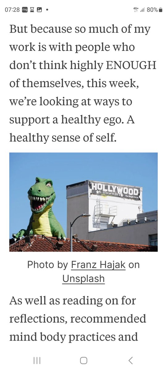 For World Ego Awareness day on Thursday, this week's newsletter is about the dangers of echoism (the opposite end of the narcissistic spectrum). Read on for ways to help develop a healthier sense of self

open.substack.com/pub/evemc/p/a-…