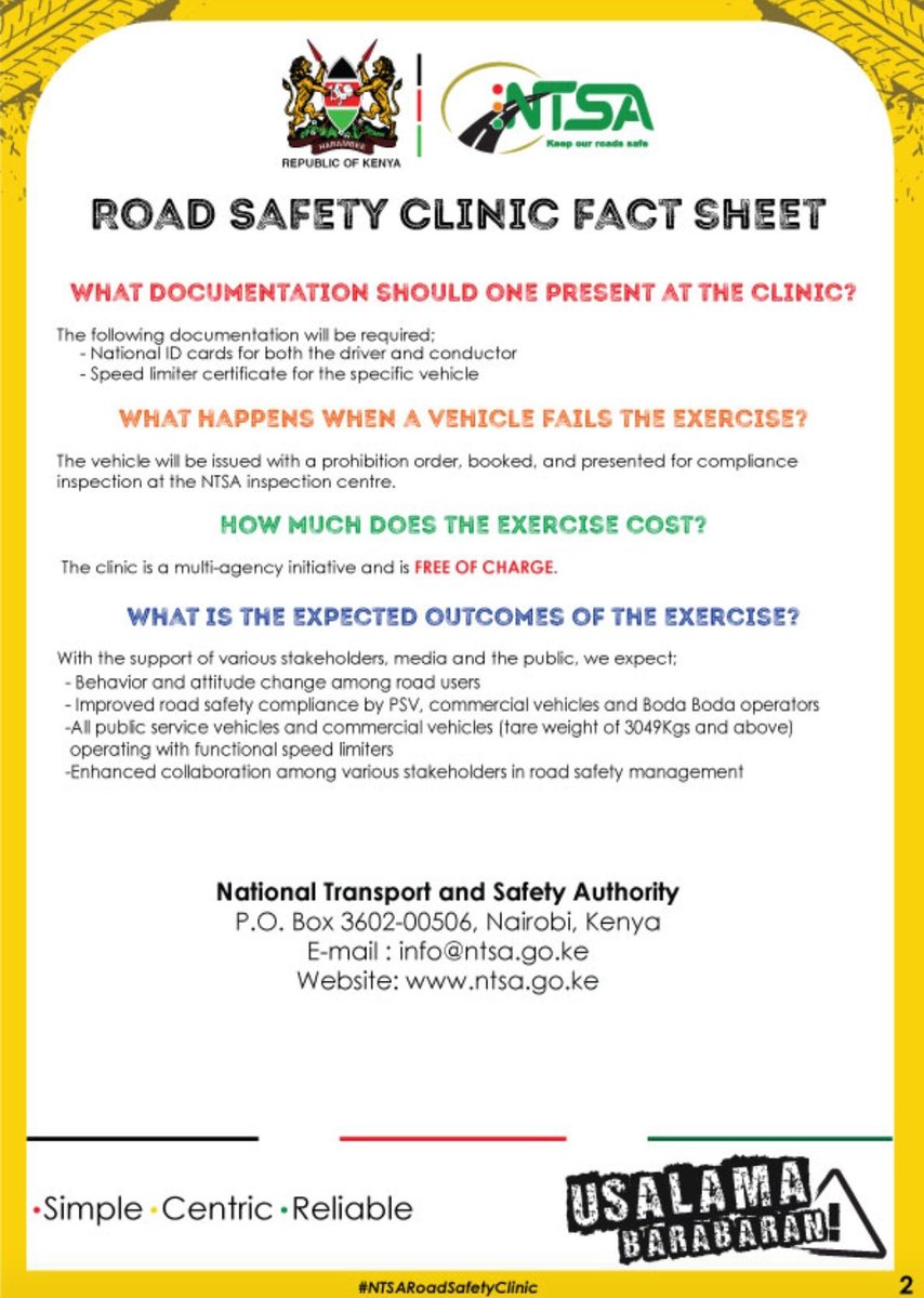 NTSA KENYA tweet media
