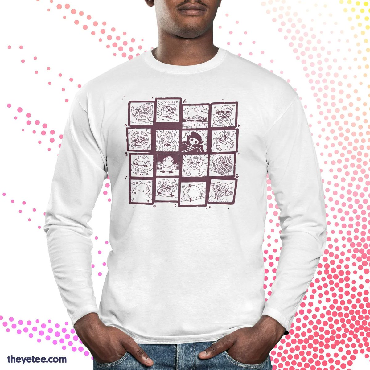 Cooooouk's tweet image. 🟡🟣 WAAAAH, IT&apos;S T SHIRT TIME 🟣🟡
Look guys, look, it&apos;s my greatest achievement! I&apos;ve got a new #screenprinted t-shirt out today, with  #Wario getting pulverised all over it. Head on to The Yetee and snatch it now, for it is only available for 24 hours! Link below...