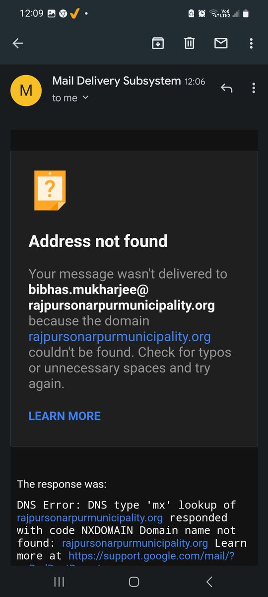 Beedee1973's tweet photo. @abhishekaitc @MamataOfficial  how do you expect people to connect with whom they had voted to power, if none of their email ID's mentioned in the municipality site is not working? https://t.co/RIKuI3kOJG