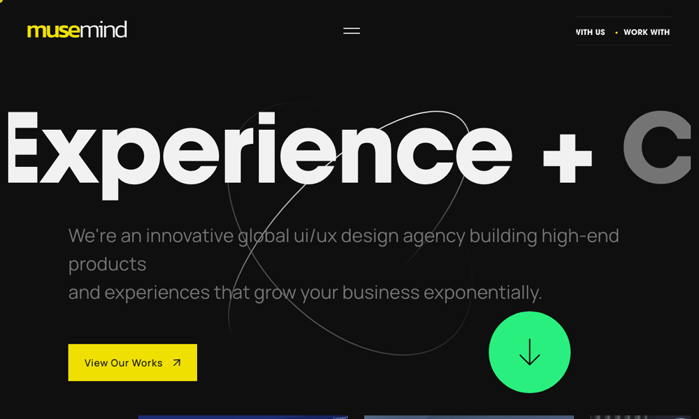 #Site of the Day 08 May 2023
Musemind @musemindagency 
by Musemind- UI/UX Design Agency 
designnominees.com/sites/musemind
