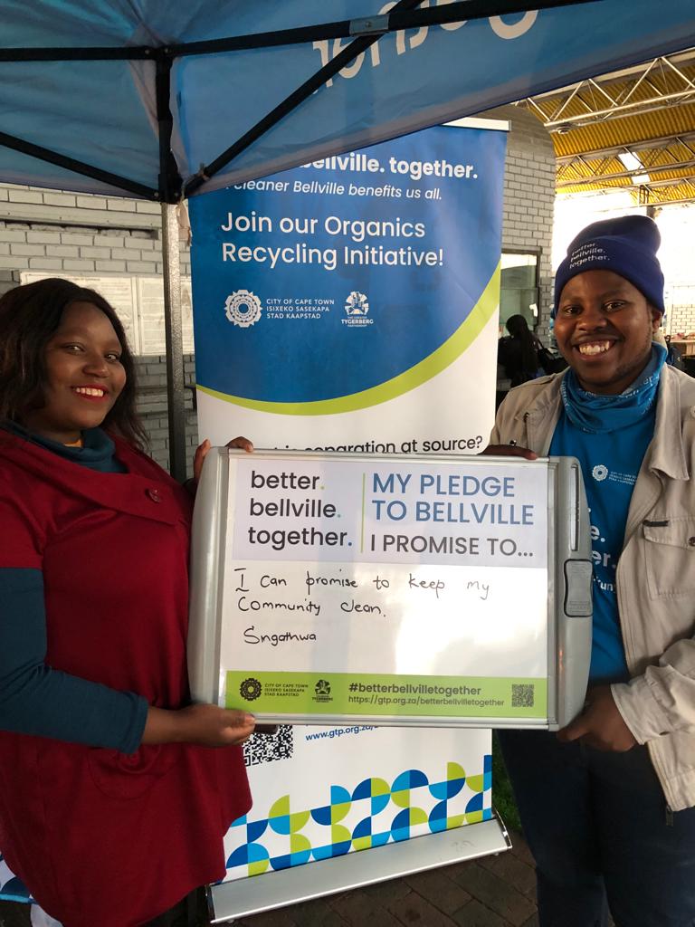 gtp_the's tweet photo. Today our better. bellville. together. team are stationed at the Bellville Bus Terminal and Taxi Rank working together with community members who are pledging to help us make Bellville a cleaner space for all!

#BetterBellvilleTogether #Bellville #CoCT #myGTP #Recycling https://t.co/JvZyCaoWNY