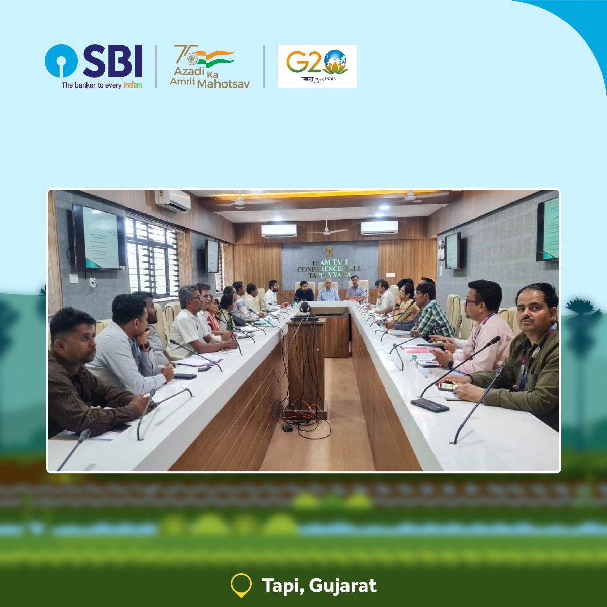 TheOfficialSBI's tweet photo. Educating Farmers, FPOs, NGOs, and SHGs, on the comprehensive solutions for the entire Millet based Value Chain, 3 workshops were hosted by SBI, Ministry of Agri &amp;FW and GoI.

@AgriGoI

#SBI #AmritMahotsav #Millets https://t.co/Weq8BXI7Rm