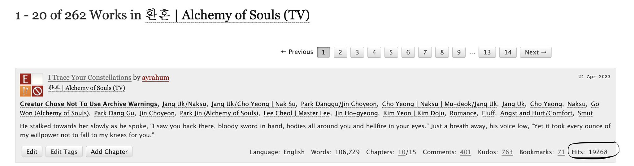 Ayrahum on Twitter "we're now the alchemyofsouls fic on ao3 to have