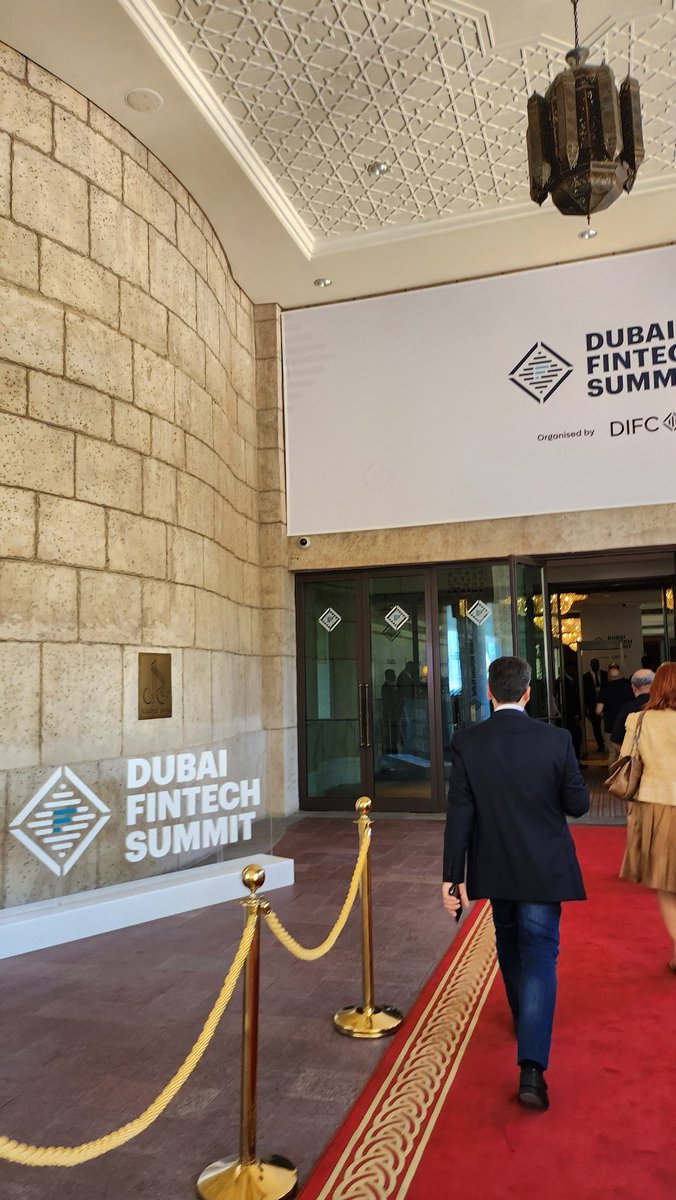 EntMagazineME's tweet photo. We’re here for Day 1 of the @DubaiFinTechSum! Organized by @difc, the event is expected to bring together regional and international industry experts, startups, and investors in one place! #DubaiFintechSummit #DIFC https://t.co/qwVr2OPIwk