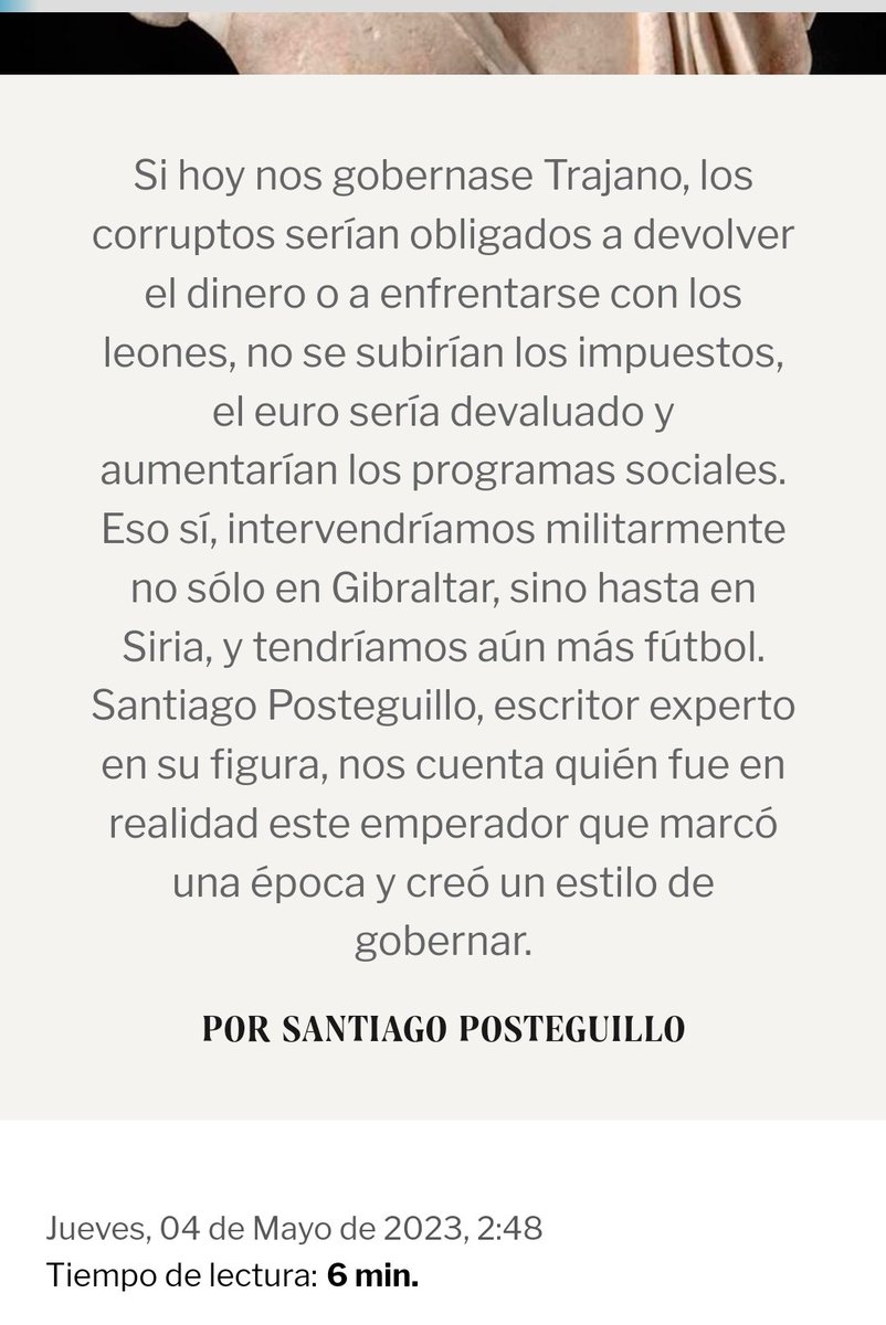 Crastino's tweet photo. Del novelista "experto" para quien Pompeyo era patricio y los 'equites' eran plebeyos (no tiene muy claro lo que era un 'ordo' en la Roma antigua), llegó hace unos días lo nuevo de quien un año y pico atrás decía que César era el Zelenski de su época.
https://t.co/JYuxfziG2D https://t.co/oj21KsuGy9
