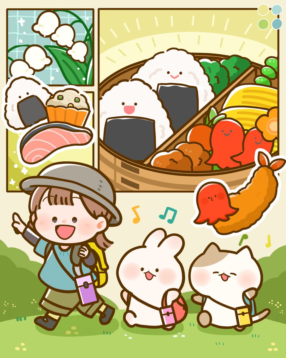 let's go Picnic！🍱✨
#ゆるいイラスト #Illustration https://t.co/f7LSpRnbGf