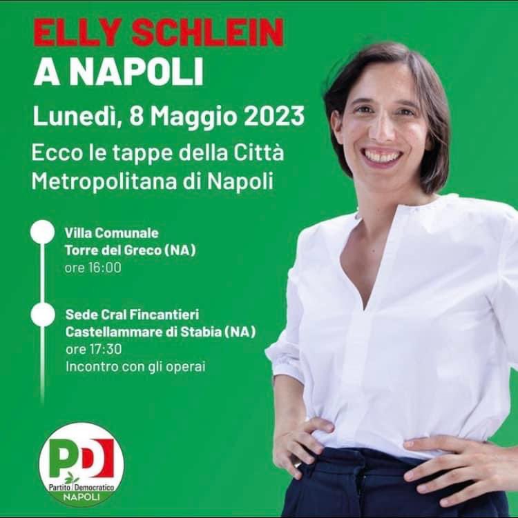Oggi la nostra Segretaria, <a href="/ellyesse/">Elly Schlein</a>, sarà a Torre del Greco e a Castellammare di Stabia dove incontrerà rispettivamente il candidato sindaco Luigi Mennella e gli operai della Fincantieri.

#pd #comunità #elezioni